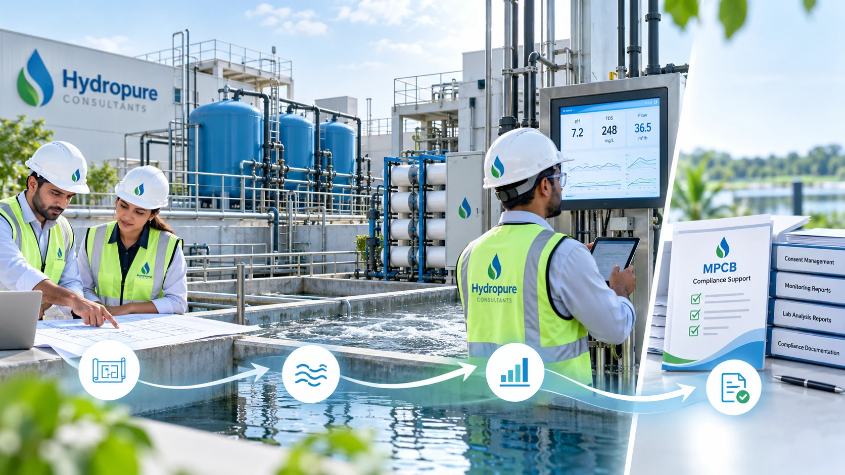 MPCB compliance support workflow for water performance documentation and monitoring